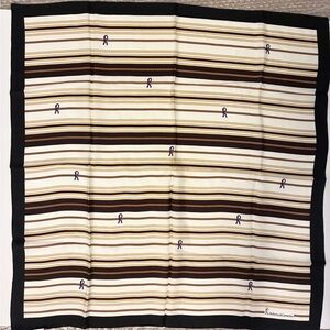 Roberta di Cameron Striped Silk Scarf